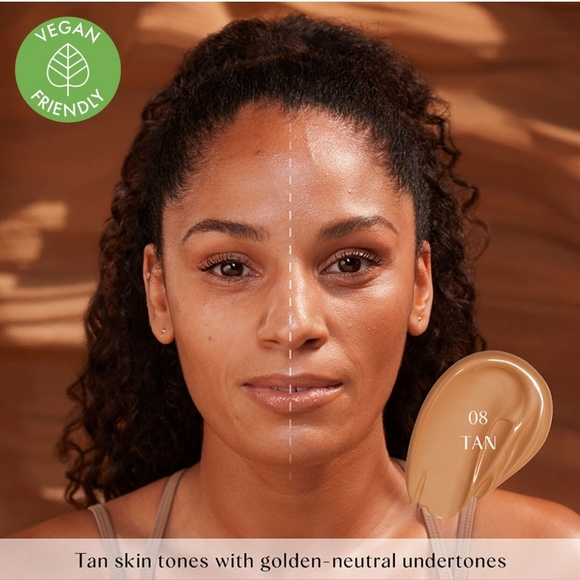 Huda Beauty GloWish Multidew Vegan Skin Tint Foundation | Tan | Brand New in Box - Picture 3 of 11